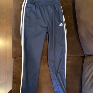Blue Men’s Adidas Medium Pants With Three Stripes